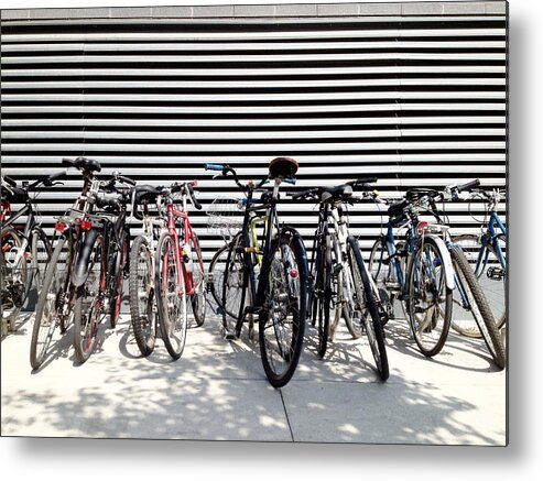 Bikeporn Metal Print featuring the photograph Corral by Kreddible Trout