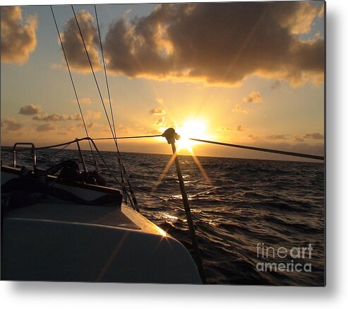 Sailboat Metal Print featuring the photograph Cruising Life by Laura Wong-Rose