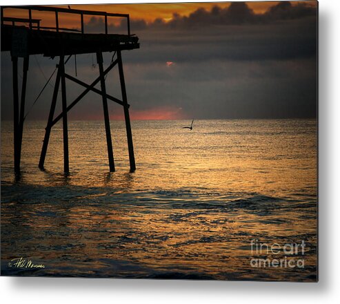 Pier Metal Print featuring the photograph Crystal Pier Sunrise by Phil Mancuso