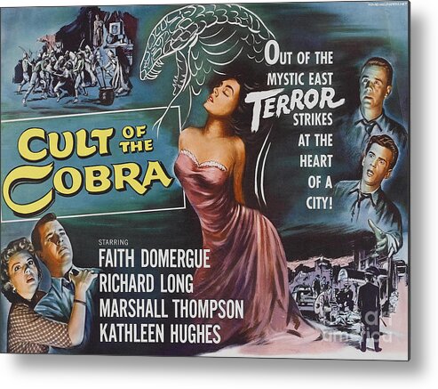 Vintage Metal Print featuring the photograph Cult Of The Cobra by Action