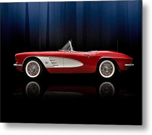 Corvette Metal Print featuring the digital art Curtain Call by Douglas Pittman