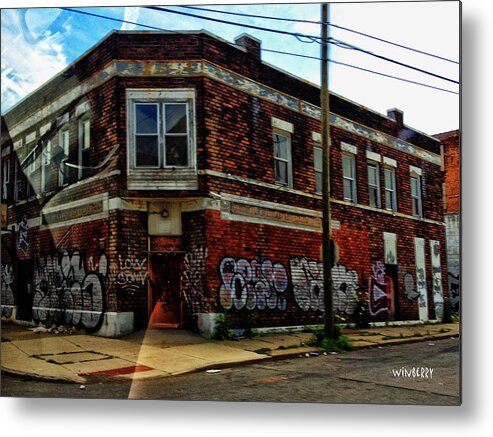 Detroit Metal Print featuring the digital art d42 by Bob Winberry