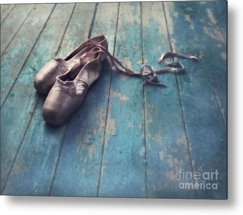 Pointe Shoe Metal Print featuring the photograph Danced by Priska Wettstein