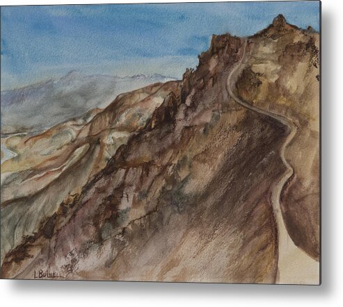 Death Valley Metal Print featuring the painting Dantes View by Lynne Bolwell