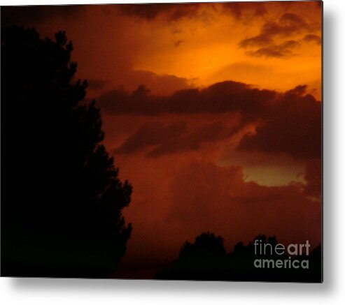 Storm Metal Print featuring the photograph Desert Storm by Carla Carson