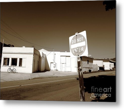 Urban Metal Print featuring the photograph Do Not Enter by Paul Foutz