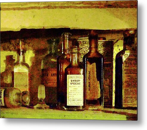 Druggist Metal Print featuring the photograph Doctor - Syrup of Ipecac by Susan Savad