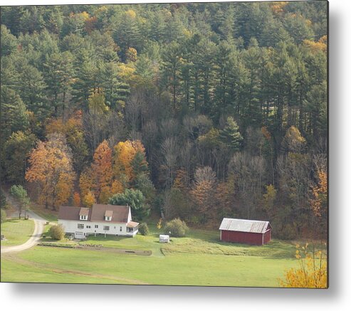 Vermont Metal Print featuring the photograph Down on a Vermont farm by Catherine Gagne