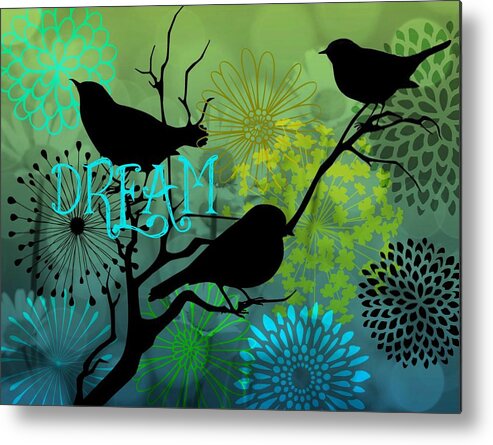 Birds Metal Print featuring the digital art Dream by Alma Yamazaki
