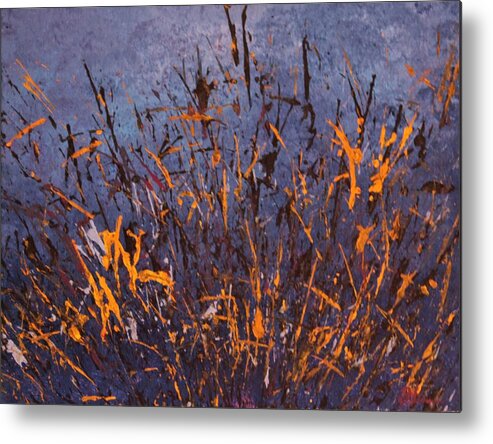Blue Metal Print featuring the painting Dreaming of You by Todd Hoover
