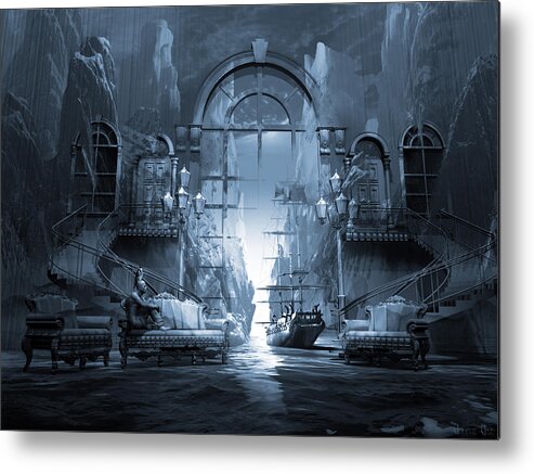 Vessel Metal Print featuring the digital art Dreamscape Reality by George Grie