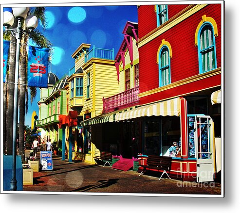 Architecture Metal Print featuring the photograph Dreamworld 2 by Therese Alcorn