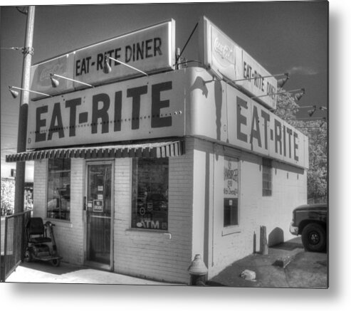 Eat Metal Print featuring the photograph Eat Rite Diner by Jane Linders