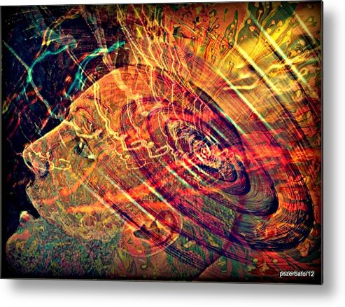 Mind Control Metal Print featuring the digital art Electromagnetic Waves by Paulo Zerbato