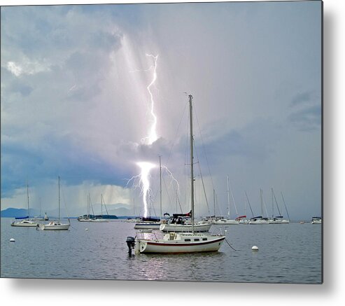 Lightning Metal Print featuring the photograph Emergence by Mike Reilly