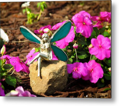 Fairy Metal Print featuring the photograph Fairy Garden by Andrea Dale