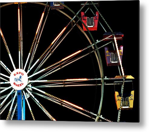 Ferris Wheel Metal Print featuring the photograph Ferris Wheel by Randi Kuhne