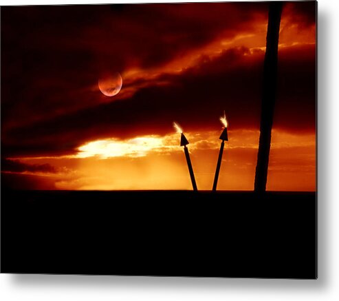 Torch Metal Print featuring the photograph Fire Light by Micki Findlay