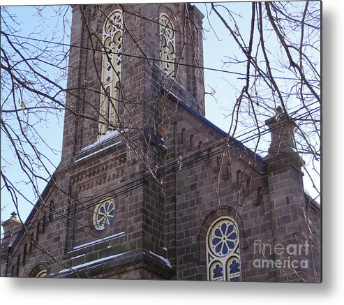 Architecture Metal Print featuring the photograph First Baptist Church by Christopher Plummer