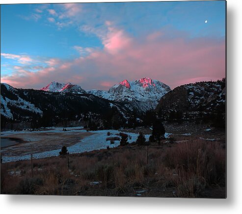 Carson Peak Metal Print featuring the photograph First Light on Carson by Paul Foutz