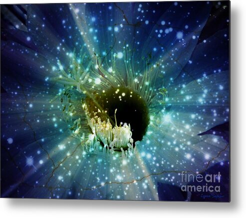 Flower Metal Print featuring the mixed media Floral Stratosphere by Leanne Seymour