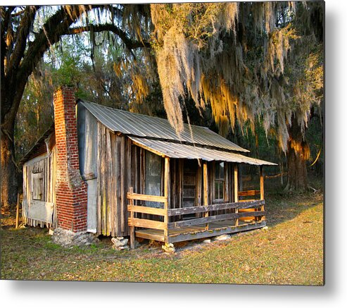 Cabin Metal Print featuring the photograph Florida Cracker Cabin by Randi Kuhne