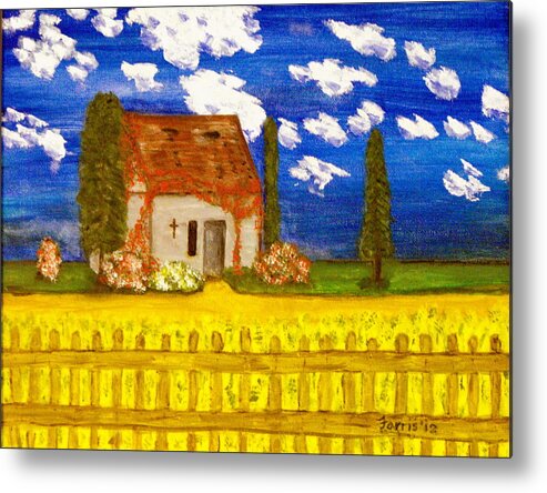 Provence Metal Print featuring the painting Forgotten in Provence by Larry Farris