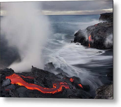 Lava Metal Print featuring the photograph Fried Feet by Miles Morgan