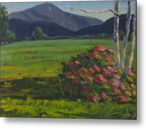 Flowers Metal Print featuring the painting Front and Back by Len Stomski