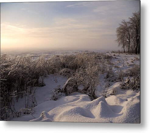 North America Metal Print featuring the photograph Frozen Riviere des Mille Iles by Juergen Weiss