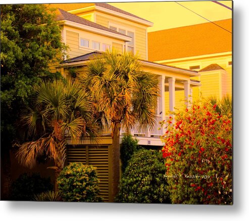 Kendall Kessler Metal Print featuring the photograph Garden Light at Isle of Palms by Kendall Kessler