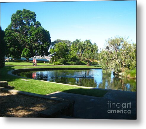 Pond Metal Print featuring the photograph Sydney Botanical Garden Lake by Leanne Seymour
