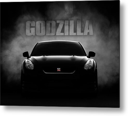 Gtr Metal Print featuring the digital art Godzilla by Douglas Pittman