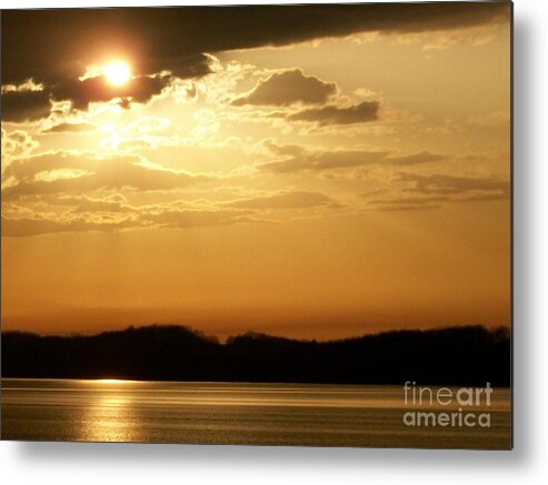 Golden Sunset Metal Print featuring the photograph Golden Sunset by Deb Schense