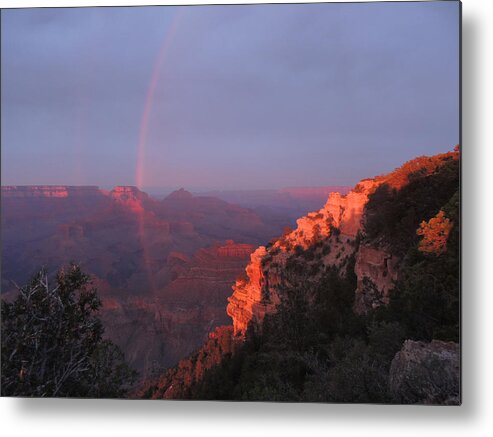 Grand Canyon Metal Print featuring the photograph Grand Canyon Rainbow by Jayne Wilson