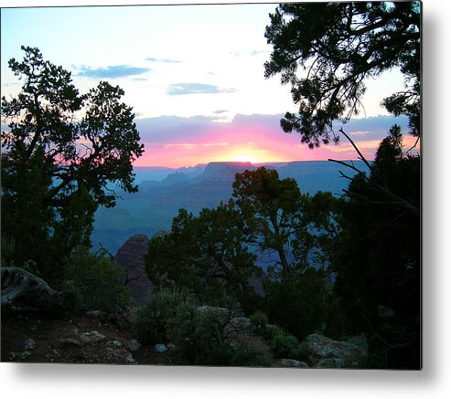 Grand Canyon Metal Print featuring the photograph Grand Canyon Sunset by Glory Ann Penington