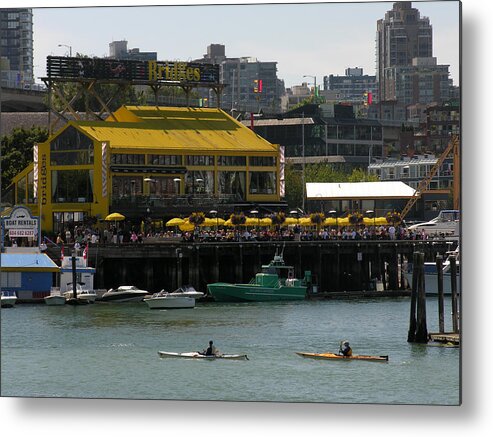 Canada Metal Print featuring the photograph Granville Island Vancouver Bc by Robert Lozen
