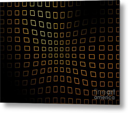 Abstract Metal Print featuring the digital art Gravitational Theory by Stan Reckard