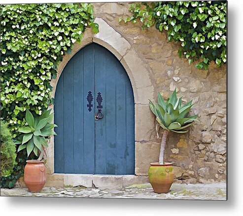 Abandon Metal Print featuring the photograph Green Castle Door of Obidos by David Letts