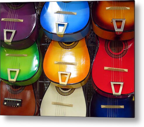 Guitars Metal Print featuring the photograph Guitaras San Antonio by Rick Locke - Out of the Corner of My Eye