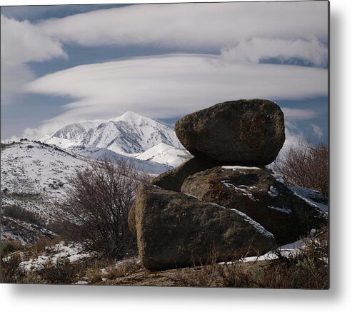 Elko Nevada Landscape Photography Metal Print featuring the photograph Harrison Pass by Jenessa Rahn