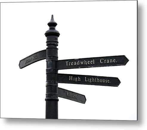 Harwich Metal Print featuring the photograph Harwich - Signpost by Richard Reeve