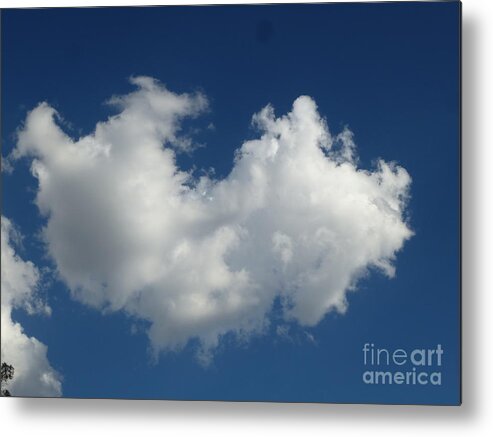 Hearts Metal Print featuring the photograph Heart Clouds Bell Rock Vortex by Mars Besso