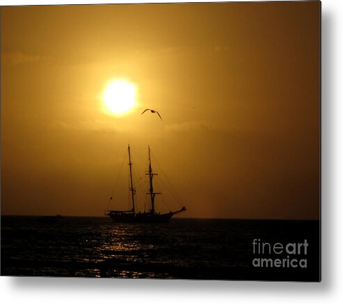 Sunset Metal Print featuring the photograph High Tide I by Monika A Leon