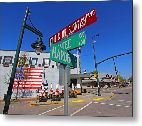 Hootie And The Blowfish Metal Print featuring the photograph Hootie and the Blowfish Blvd by Joseph C Hinson