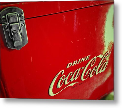 Coca Cola Metal Print featuring the digital art Hot cooler by Olivier Calas