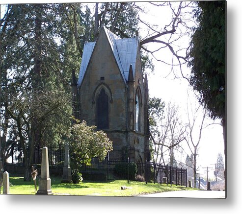 Cemetery Metal Print featuring the photograph House of corpses 2 by Heather L Wright