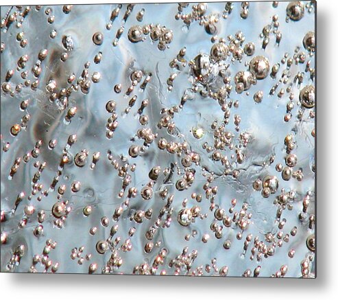 Ice Metal Print featuring the photograph Ice Pearls by Angela Davies