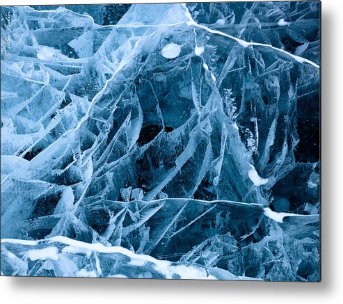 Ice Metal Print featuring the photograph Ice Triangle by Alexander Fedin