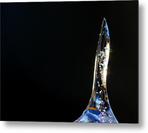 Icicle Metal Print featuring the photograph The Shape Of Ice by Debbie Oppermann